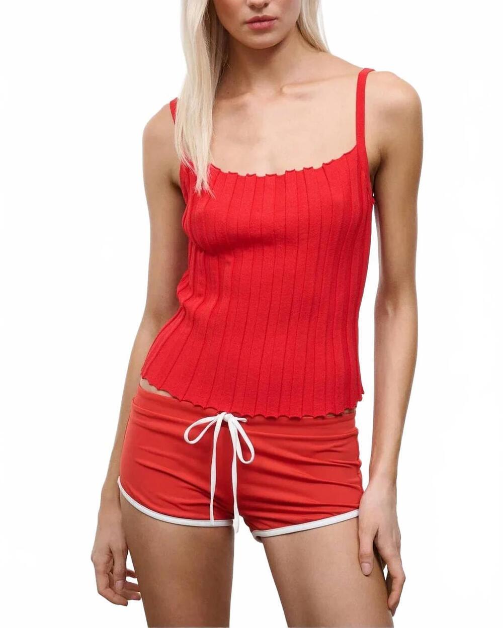 NEW STAUD skye tank top in tomato